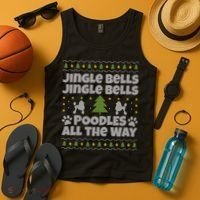 Christmas Poodle Cool Gift Tank Top thumb 4