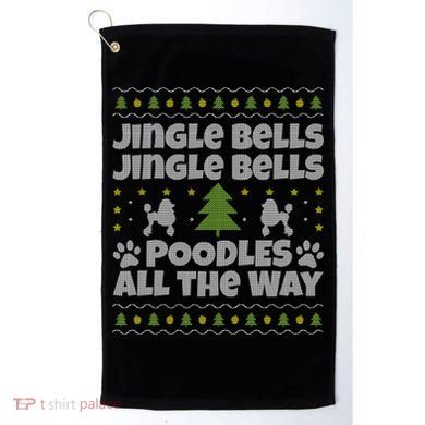 Christmas Poodle Cool Gift Golf Towel