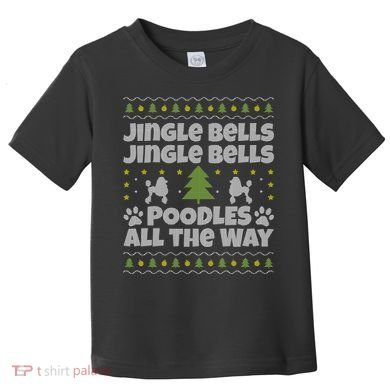 Christmas Poodle Cool Gift Toddler T-Shirt