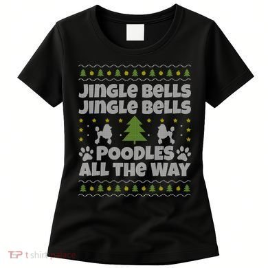 Christmas Poodle Cool Gift Women's T-Shirt