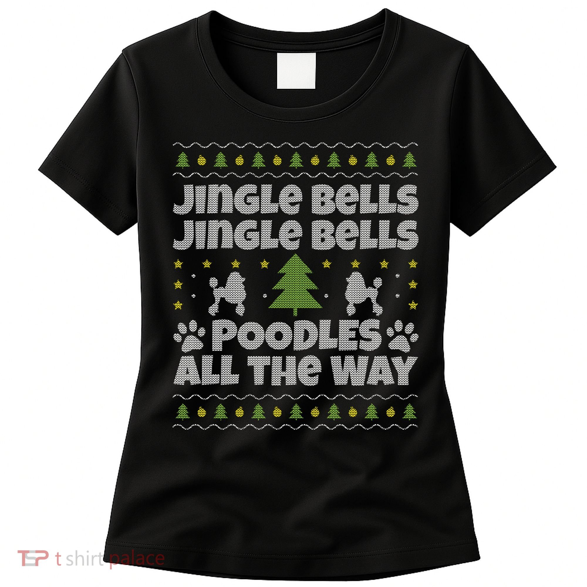 Christmas Poodle Cool Gift Women's T-Shirt