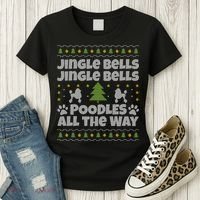 Christmas Poodle Cool Gift Women's T-Shirt thumb 3