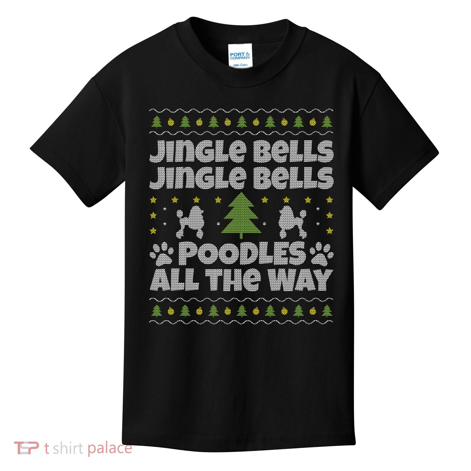 Christmas Poodle Cool Gift Kids T-Shirt