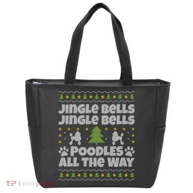 Christmas Poodle Cool Gift Tote Bag