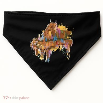 Colorful Piano USA-Made Doggie Bandana