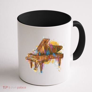 Colorful Piano Coffee Mug back
