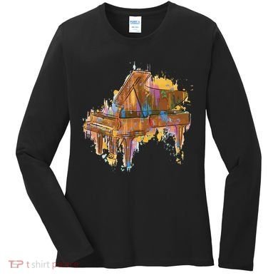 Colorful Piano Women's Long Sleeve Shirt