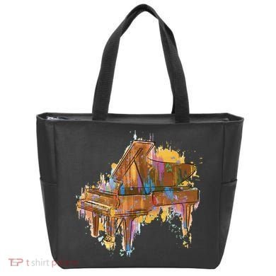 Colorful Piano Tote Bag