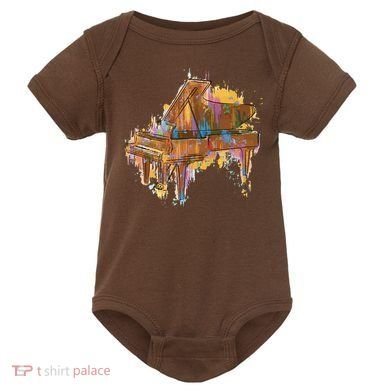 Colorful Piano Baby Bodysuit