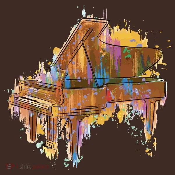 Colorful Piano Kids Hoodie