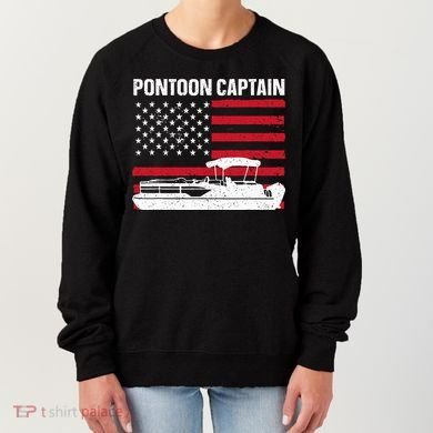 Cool Pontoon Captain Art Pontoon Boat Captain Women's Sweatshirt