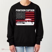 Cool Pontoon Captain Art Pontoon Boat Captain Women's Sweatshirt thumb 0