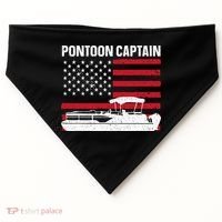 Cool Pontoon Captain Art Pontoon Boat Captain USA-Made Doggie Bandana thumb 0
