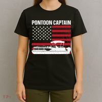 Cool Pontoon Captain Art Pontoon Boat Captain T-Shirt thumb 4