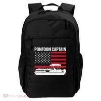 Cool Pontoon Captain Art Pontoon Boat Captain Backpack thumb 0