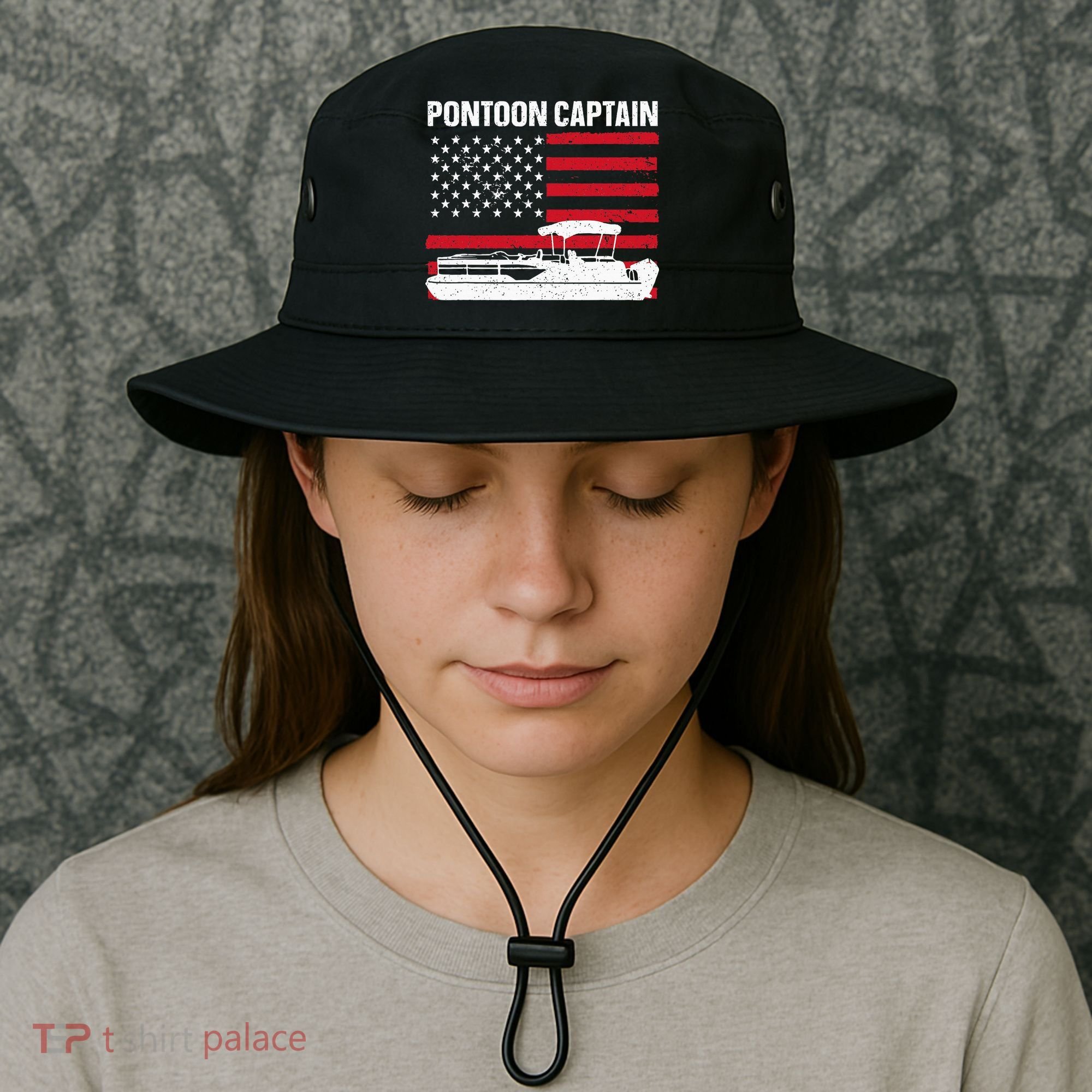 Cool Pontoon Captain Art Pontoon Boat Captain Bucket Hat