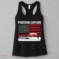 Cool Pontoon Captain Art Pontoon Boat Captain Women's Tank Top thumb 3