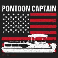 Cool Pontoon Captain Art Pontoon Boat Captain Golf Towel thumb 3