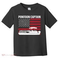 Cool Pontoon Captain Art Pontoon Boat Captain Toddler T-Shirt thumb 0