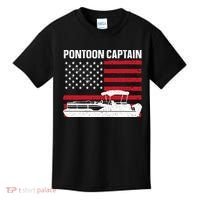 Cool Pontoon Captain Art Pontoon Boat Captain Kids T-Shirt thumb 0
