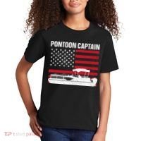 Cool Pontoon Captain Art Pontoon Boat Captain Kids T-Shirt thumb 2