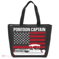 Cool Pontoon Captain Art Pontoon Boat Captain Tote Bag thumb 0