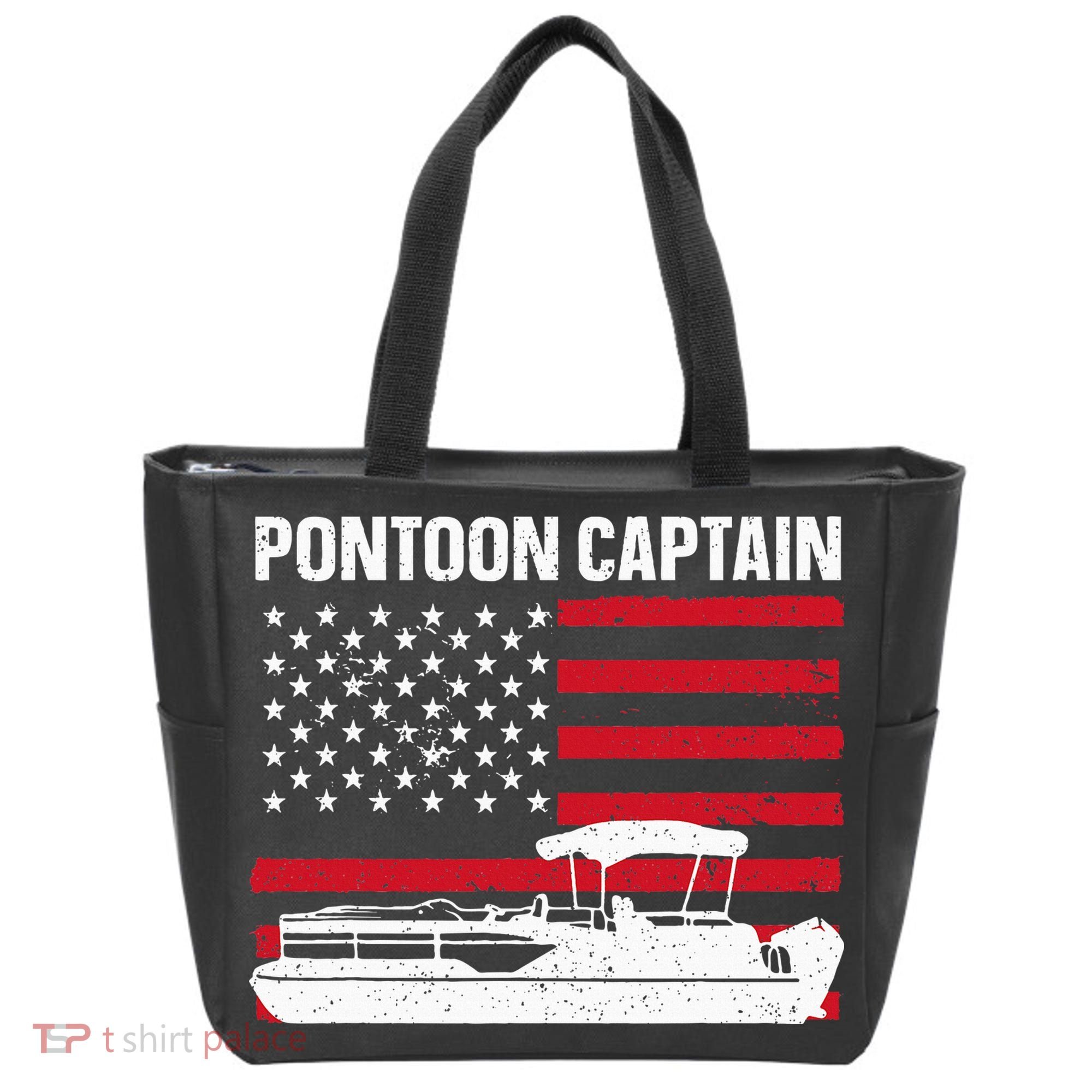 Cool Pontoon Captain Art Pontoon Boat Captain Tote Bag