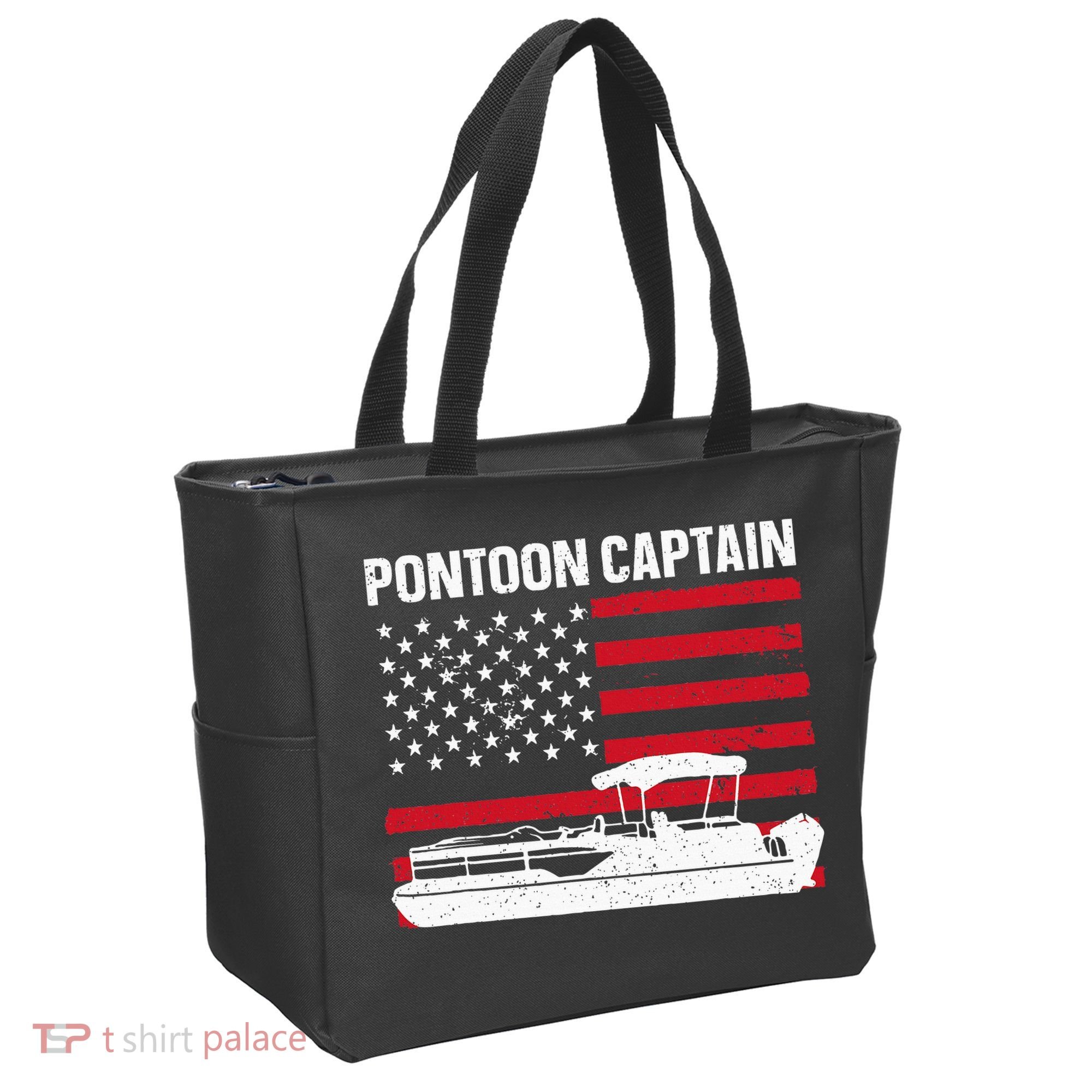 Cool Pontoon Captain Art Pontoon Boat Captain Tote Bag
