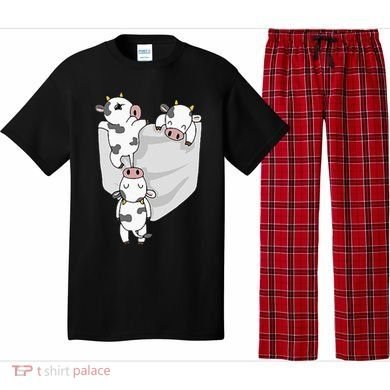 Cow Pocket Pajama Set