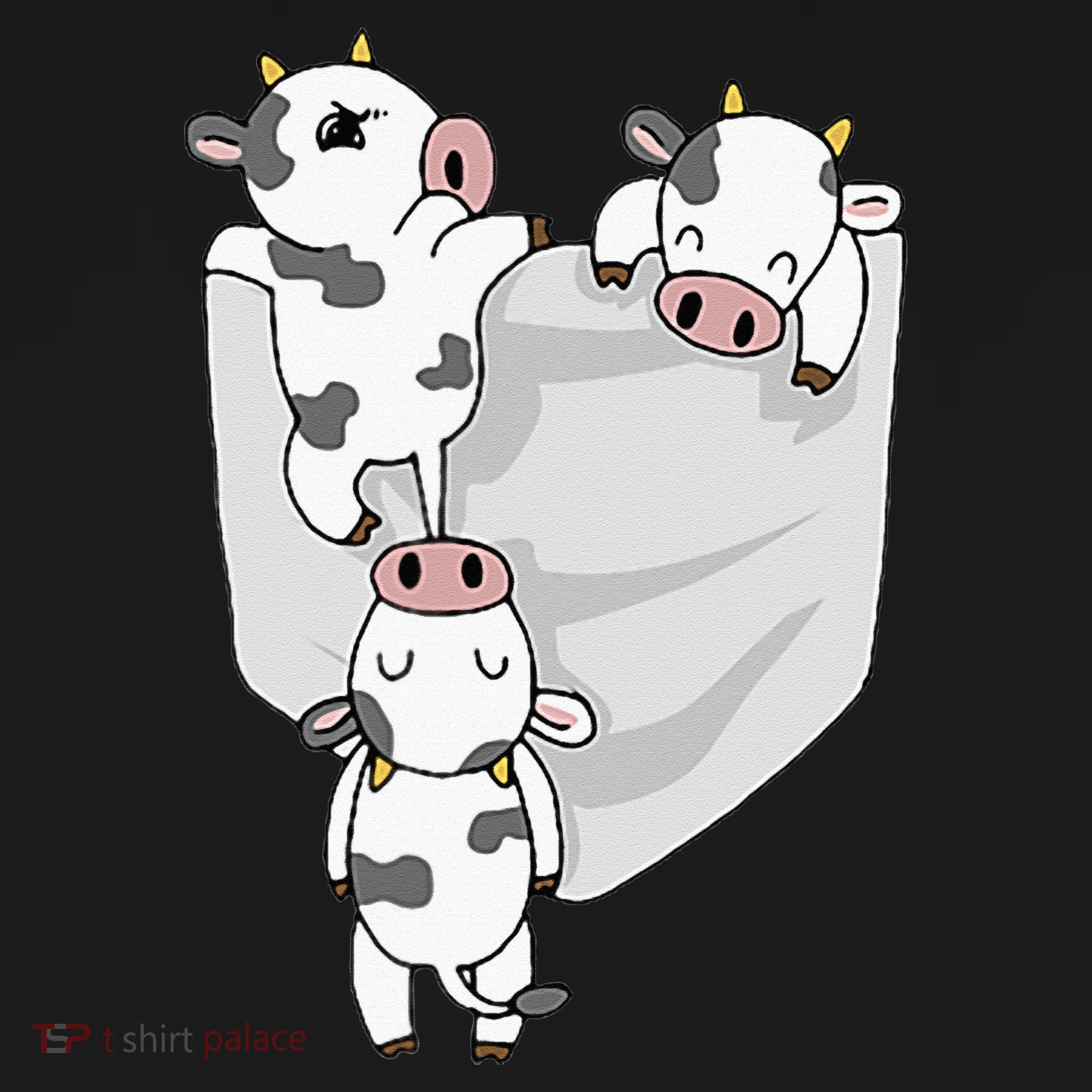 Cow Pocket Pajama Set