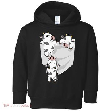 Cow Pocket Toddler Hoodie