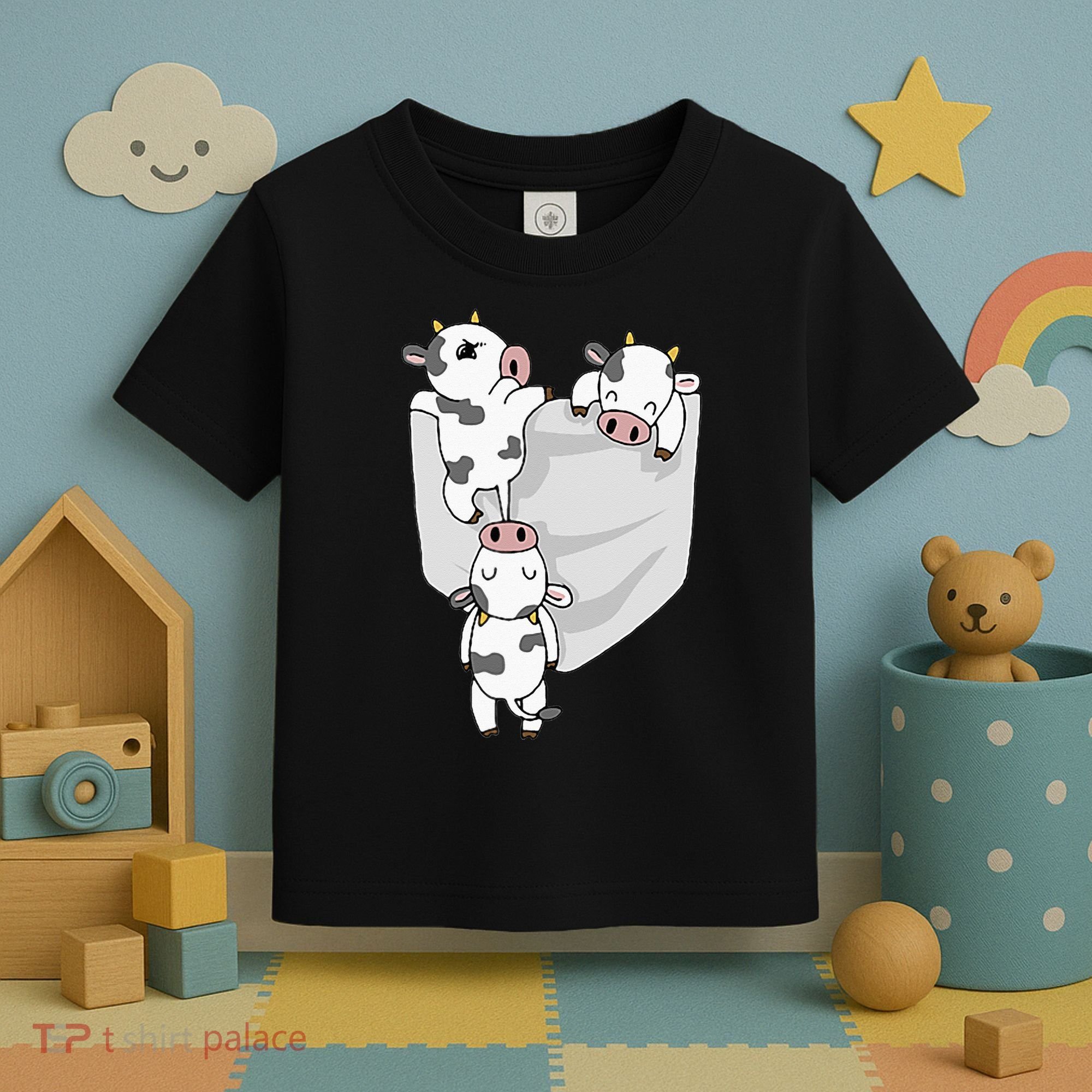 Cow Pocket Toddler T-Shirt