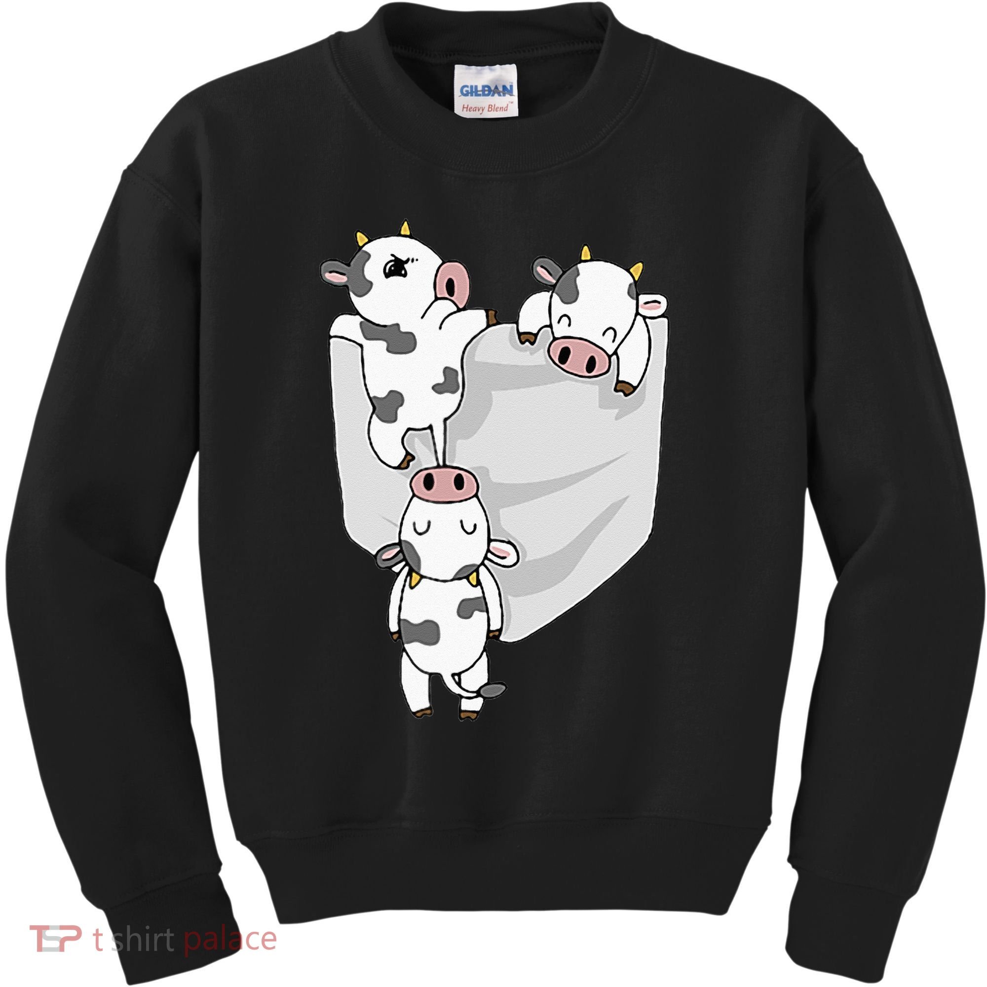 Cow Pocket Kids Sweatshirt