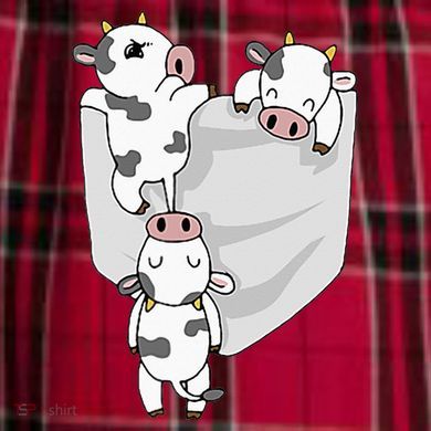 Cow Pocket Men's Flannel Plaid Pajama Pants