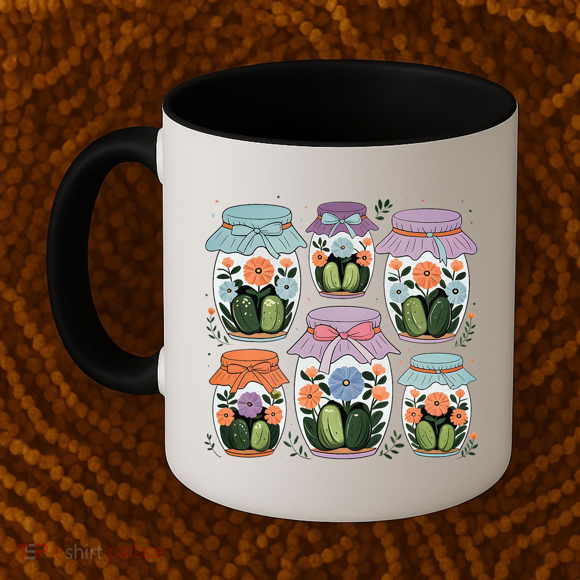Canned Pickle Coquette Wildflower Canning Season Pickle Jar Coffee Mug