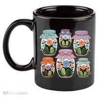 Canned Pickle Coquette Wildflower Canning Season Pickle Jar 11oz C Handle Ceramic Mug thumb 2