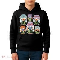 Canned Pickle Coquette Wildflower Canning Season Pickle Jar Kids Hoodie thumb 4
