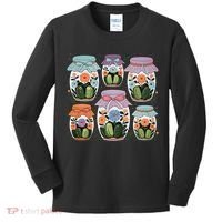 Canned Pickle Coquette Wildflower Canning Season Pickle Jar Kids Long Sleeve Shirt thumb 0