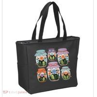 Canned Pickle Coquette Wildflower Canning Season Pickle Jar Tote Bag thumb 2