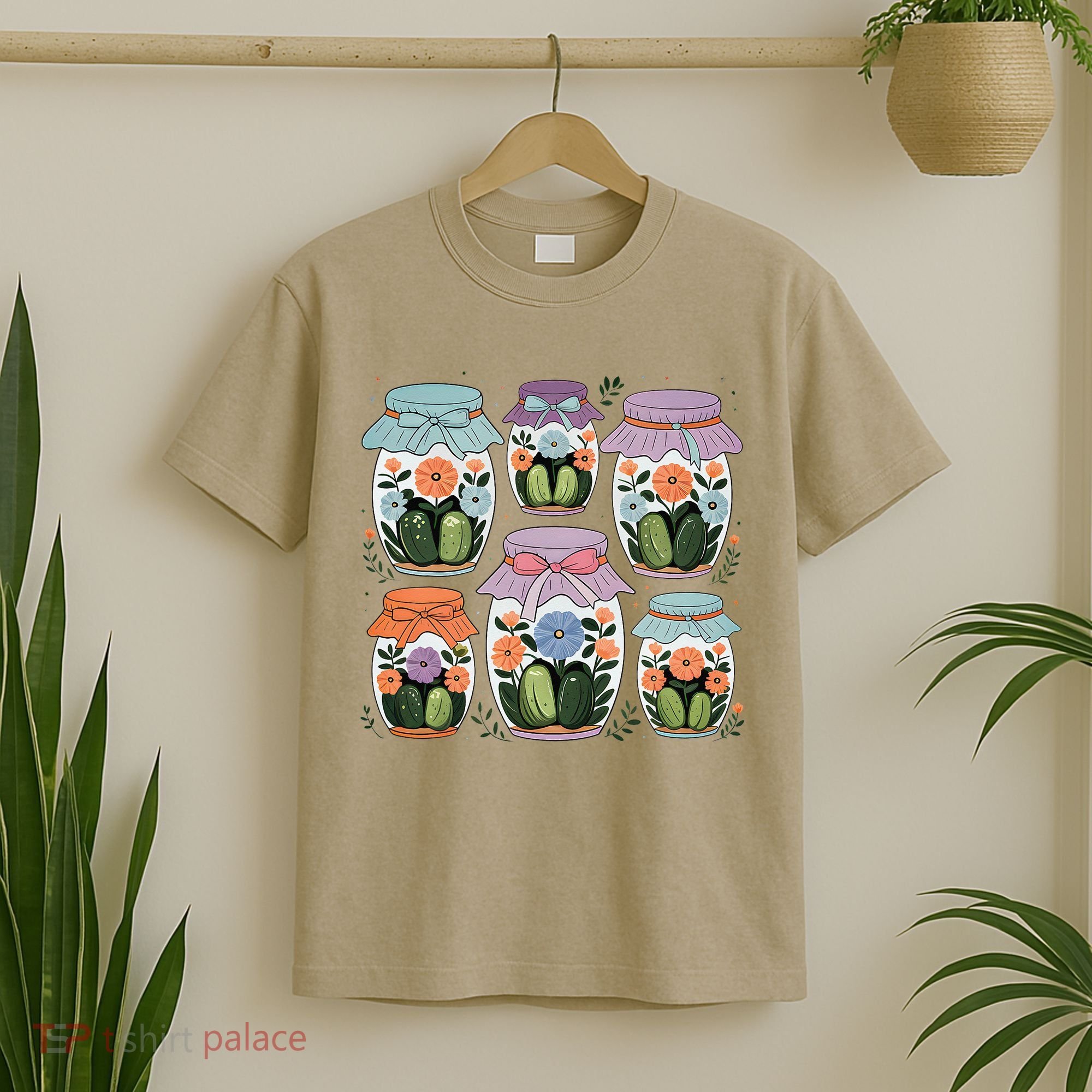 Canned Pickle Coquette Wildflower Canning Season Pickle Jar T-Shirt