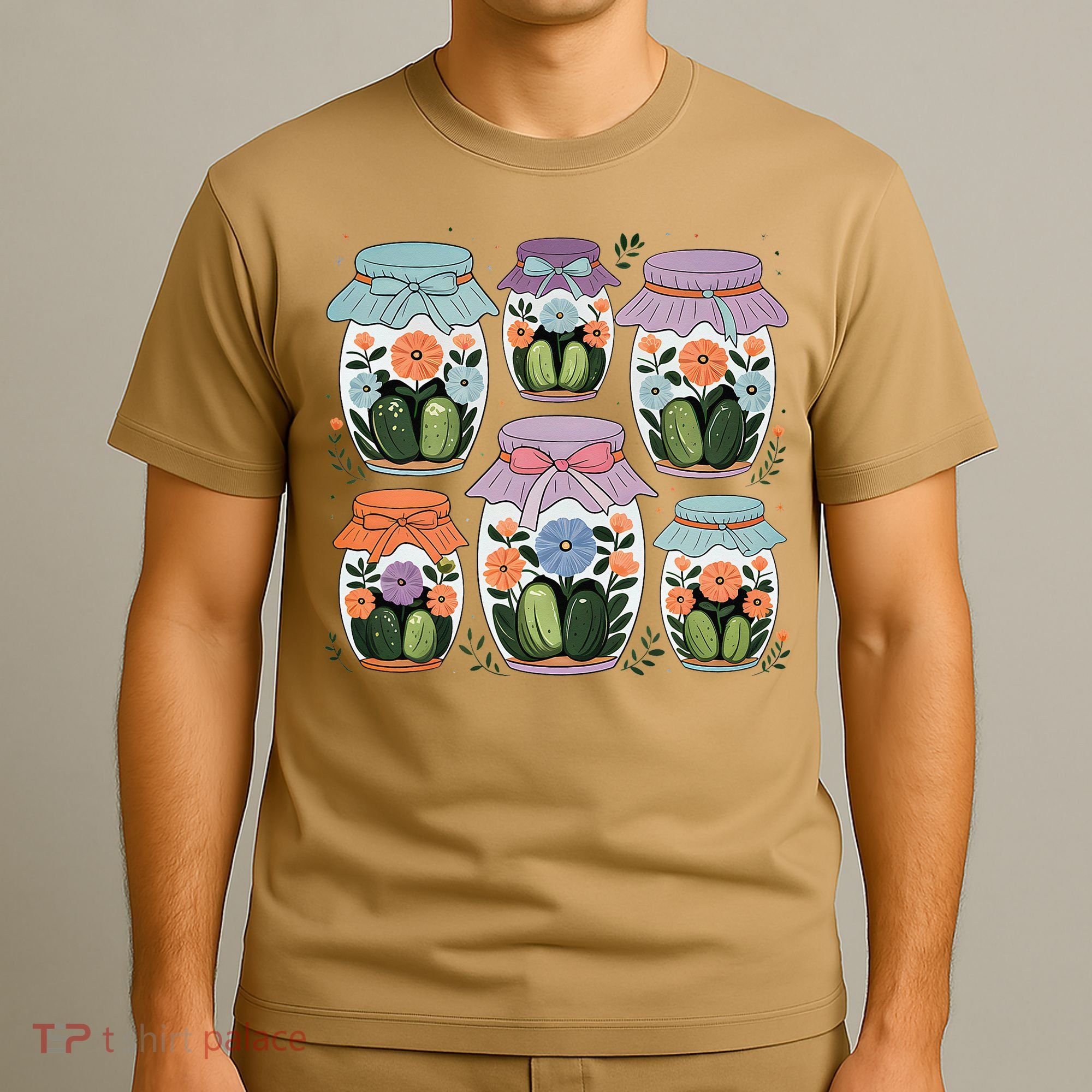 Canned Pickle Coquette Wildflower Canning Season Pickle Jar T-Shirt