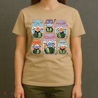 Canned Pickle Coquette Wildflower Canning Season Pickle Jar T-Shirt thumb 4