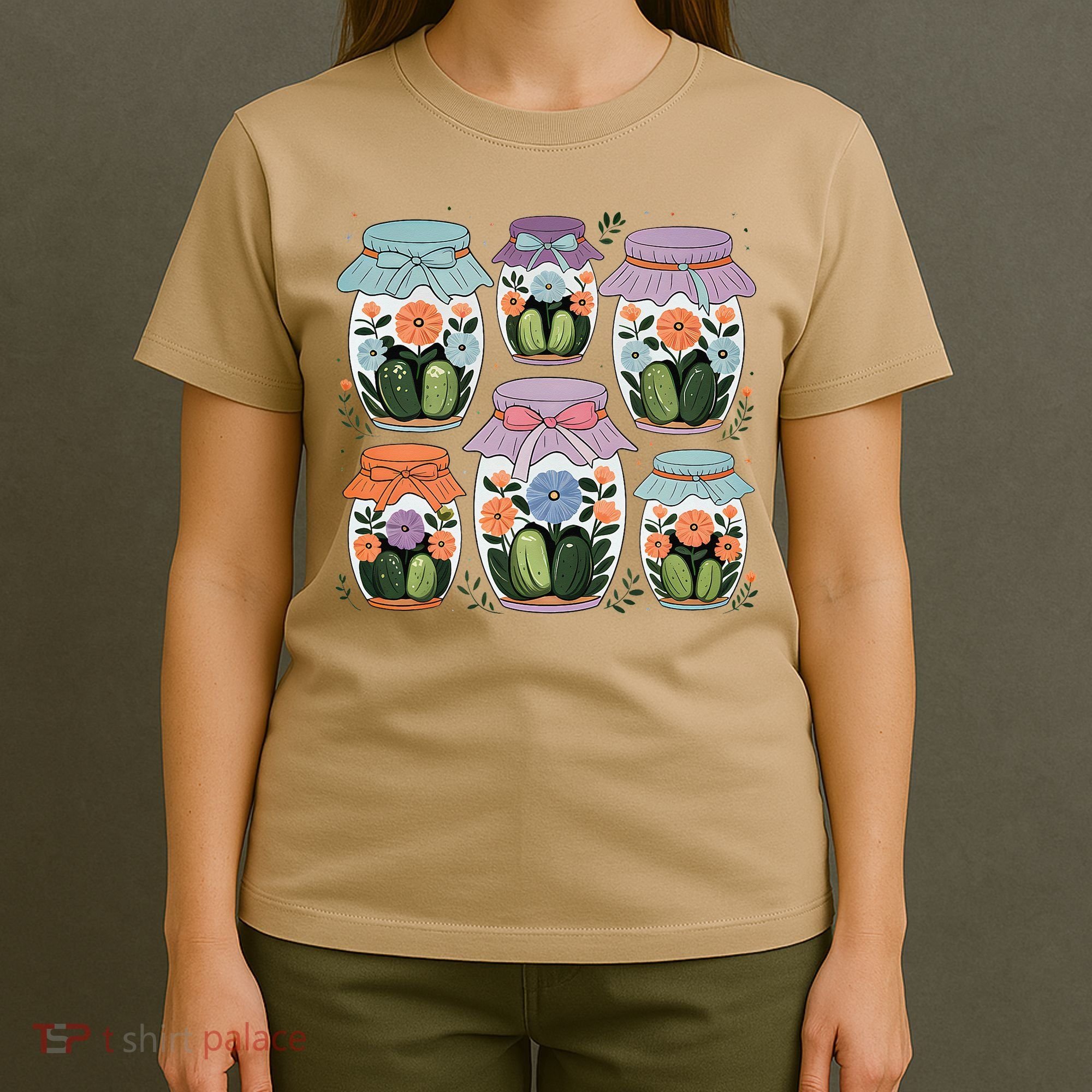 Canned Pickle Coquette Wildflower Canning Season Pickle Jar T-Shirt