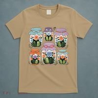 Canned Pickle Coquette Wildflower Canning Season Pickle Jar T-Shirt thumb 5