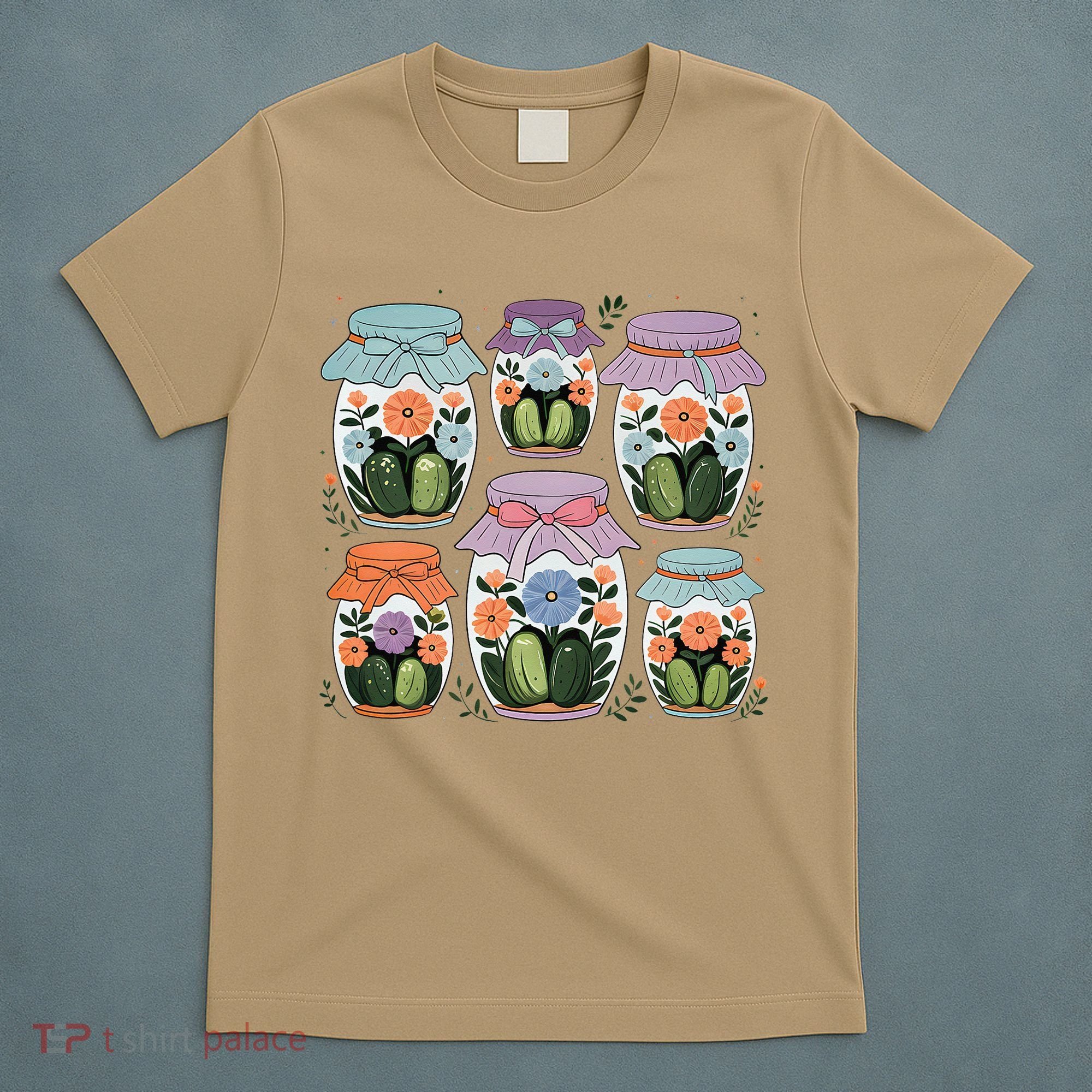 Canned Pickle Coquette Wildflower Canning Season Pickle Jar T-Shirt