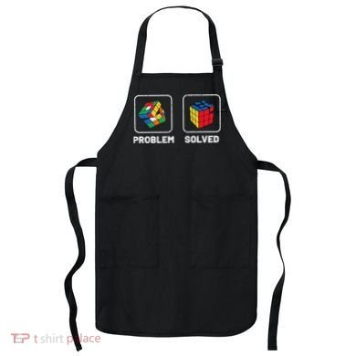 Competitive Puzzle Cube Problem Solved Speed Cubing Apron