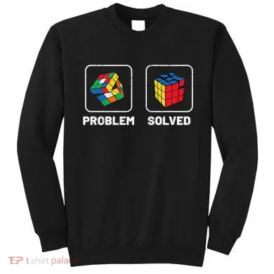 Competitive Puzzle Cube Problem Solved Speed Cubing Sweatshirt