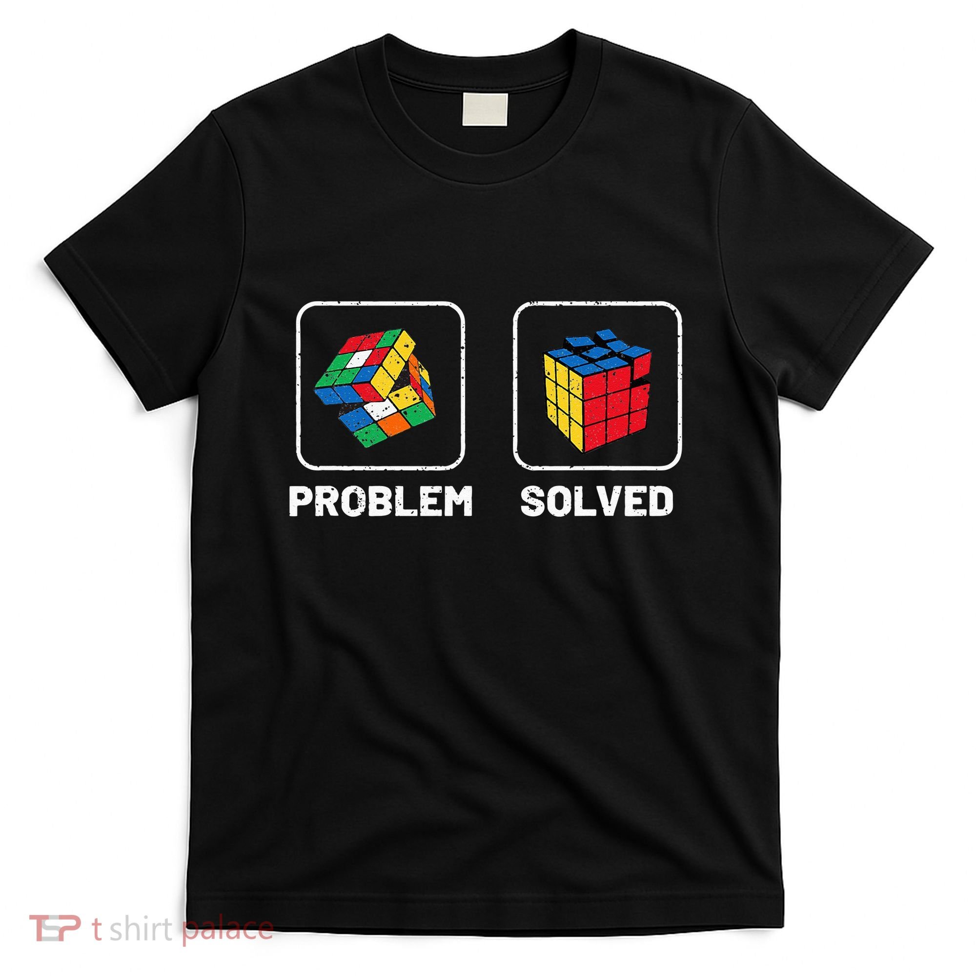 Competitive Puzzle Cube Problem Solved Speed Cubing T-Shirt