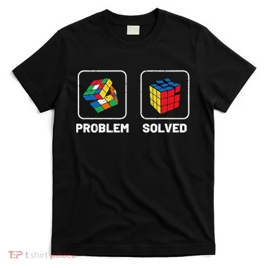 Competitive Puzzle Cube Problem Solved Speed Cubing T-Shirt