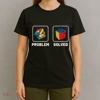 Competitive Puzzle Cube Problem Solved Speed Cubing T-Shirt thumb 4